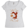 what does the fox say Women's Triblend Scoop T-shirt