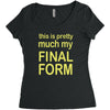 final form Women's Triblend Scoop T-shirt