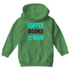 coffee books and rain Youth Hoodie