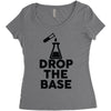 drop base Women's Triblend Scoop T-shirt