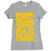 bad guys with big guns Ladies Fitted T-Shirt