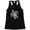 hawaiian turtle tribal art Racerback Tank