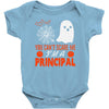 you cant scare principal Baby Bodysuit