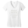 inhale confidence exhale doubt Women's V-Neck T-Shirt