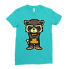 angry raccoon Ladies Fitted T-Shirt