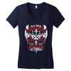 All Men are Created Equal but Only the Best are Born in October Women's V-Neck T-Shirt