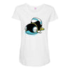 drooly snake slug thing Maternity Scoop Neck T-shirt