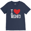 i love techno V-Neck Tee