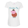 peppa pig grandpa pig Maternity Scoop Neck T-shirt