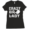 crazy bird lady Ladies Fitted T-Shirt