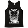 Never Underestimate Dog Rescuer Who Was Born January Tank Top