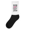the fight ain't over so the party don't stop Socks