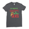 pizza christmas humor Ladies Fitted T-Shirt