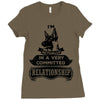 I Am German Shepherd Actually In A Very Commited Relationship Ladies Fitted T-Shirt