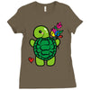 love turtle Ladies Fitted T-Shirt