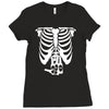 beer belly xray skeleton funny Ladies Fitted T-Shirt