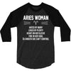 Aries Woman 3/4 Sleeve Shirt