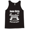 June Girls Are Sunshine Mixed With A Little Hurricane Tank Top