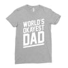 world's okayest dad funny Ladies Fitted T-Shirt