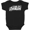 Avengers Silhouette Baby Bodysuit