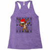 christmas reindeer dabbing Racerback Tank