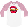 bullet in mouth 3/4 Sleeve Shirt
