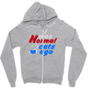 i was normal three cats ago Zipper Hoodie