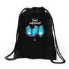 shit happens Drawstring Bags