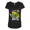 smash all the pots clearance Maternity Scoop Neck T-shirt