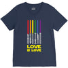 Lightsaber Rainbow - Love Is Love V-Neck Tee