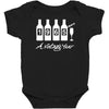 bottles 1965   mens funny Baby Bodysuit