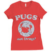 pugs not drugs Ladies Fitted T-Shirt