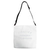 lipstick diamonds champagne Adjustable Strap Totes