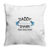 daddy shark doo doo doo Throw Pillow