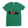 i love jet ski racing Ladies Fitted T-Shirt