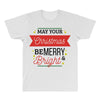 may your christmas be merry &amp; bright All Over Men's T-shirt