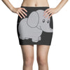 elephant cute Mini Skirts