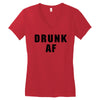 drunk af Women's V-Neck T-Shirt