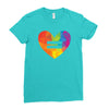 Lgbt Heart Ladies Fitted T-Shirt