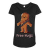 hug a wookiee Maternity Scoop Neck T-shirt