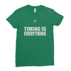 bass player timing is everything Ladies Fitted T-Shirt