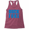 duck fuke Racerback Tank