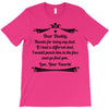 Dear Daddy, Thanks for Being my Dad Baby Boy Letter to Father T-Shirt