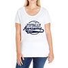 Totally Awesome Brother Ladies Curvy T-Shirt