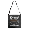 M=Mc2 Energy=Milk X Coffee Adjustable Strap Totes