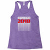 welcome heapy newyear Racerback Tank