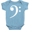 bass clef hat Baby Bodysuit
