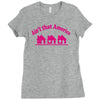 tribut t shirt john mellencamp   kleine rosa h&auml;user Ladies Fitted T-Shirt