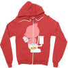 cha ching Zipper Hoodie