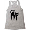 cat black Racerback Tank